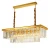Import luxury modern large crystal rectangle chandeliers pendant lights from China