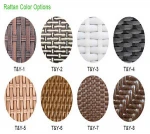 Luxury rattan large garden furniture 7 seater sofas and wicker outdoor furniture