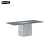 Import Luxury rectangular tempered glass dining table from China