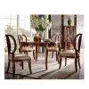 Luxury Royal Compact Wood Types Italian Design Luxury Wooden Modern Dining Table Set