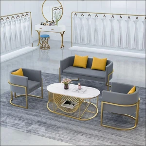 Luxury simple style iron art living room sofa home furniture sofa with metal legs