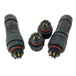 M16 waterproof connector waterproof joint assembly type outdoor cable street light aviation plug screw free Wire connector