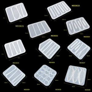 M3511 hot sale hairclip mould resin craft diy silicone hairpin hair clip mold