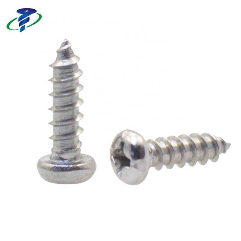 M4 SS Phillips Cross Recessed Pan Head Tapping Screw