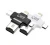 Import Made in China three in one three mobile phone interface OTG storage SD card reader from China