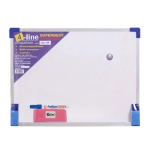 Magnetic Whiteboard 30X40 cm. Aluminium Frame Dry Erase Board High Quality from Thailand.