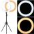 Import Makeup 3200-5600K Photography  LED Lamp 14 Inch Selfie Portable Flash Camera Ringlight from China