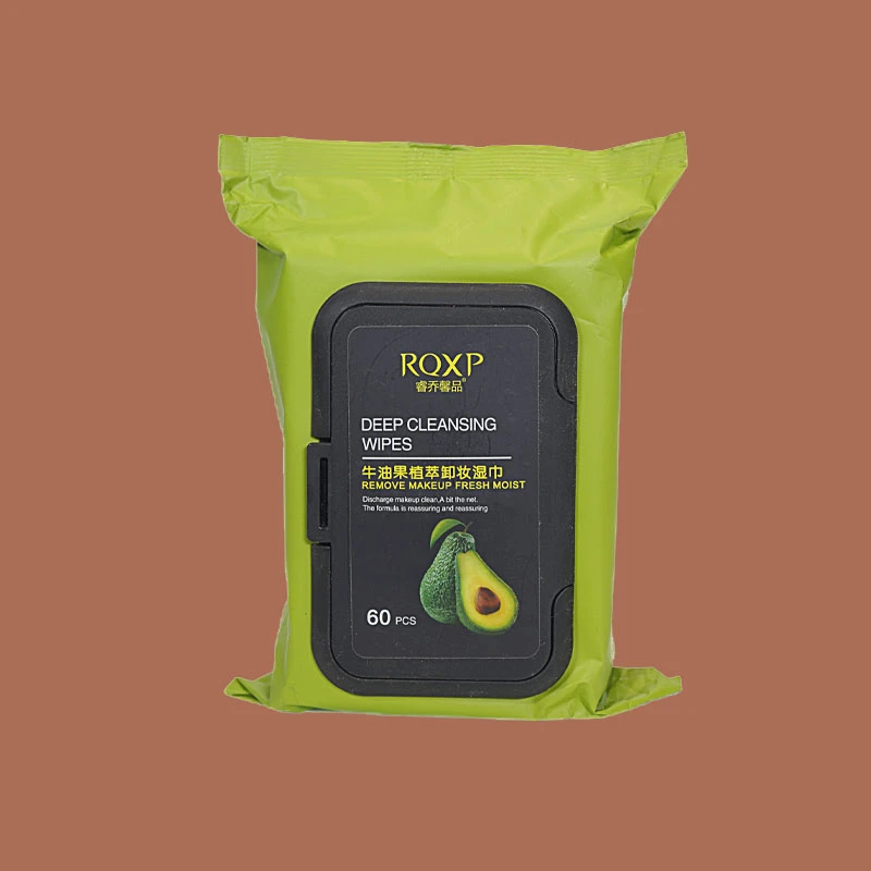 makeup remover wipes private label customAvocado plant extraction discharge Eye labial deep facial makeupMild moisturizing hydra