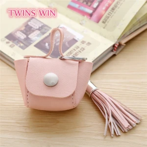 Malaysia factory sale hot sale wallet promotional fashion small size vintage leather coin purse with cute tassel