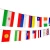Import Manufacturer sales flag banners activity decorative hanging bunting flag from China