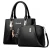 Import Manufactures fashion tote womens handbag wholesale ladies pu leather handbag set from China