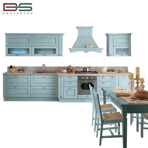 Buy Mediterranean Style Solid Wood Modular Maple Kitchen Cabinet ...