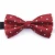 Import men red and black tartan wedding party colorful striped butterfly Bow tie from China