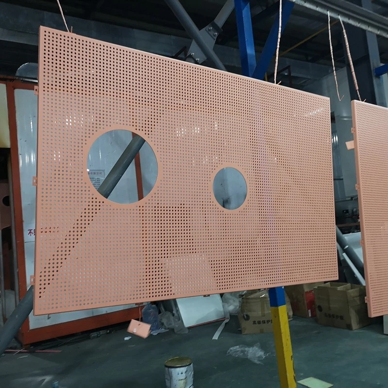 Metal facades panel laser cutting