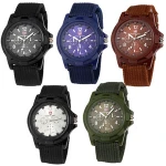 Military Army Nylon Band Strap Sport Wrist Watch for men