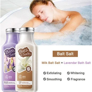 Milk and Lavender bath salts bath soak exfoliating body scrub