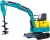 Import Mini excavator attachments 2.0 ton with strong hammer Auger digging rigging from China