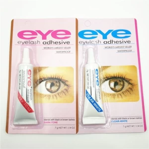 Mini Eyelash Glue Strip Adhesive 7g Black And White Latex Lash Glue False Eyelash Tools