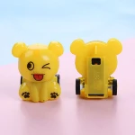 Mini Real Color Return Car Cartoon Emoji Pack Half Round Giveaway Back Force Car Toy Kindergarten Small Gift Wholesale