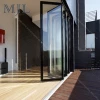 MJL OEM / ODM Aluminum Bifold Glass Door , Folding Doors Design for Home