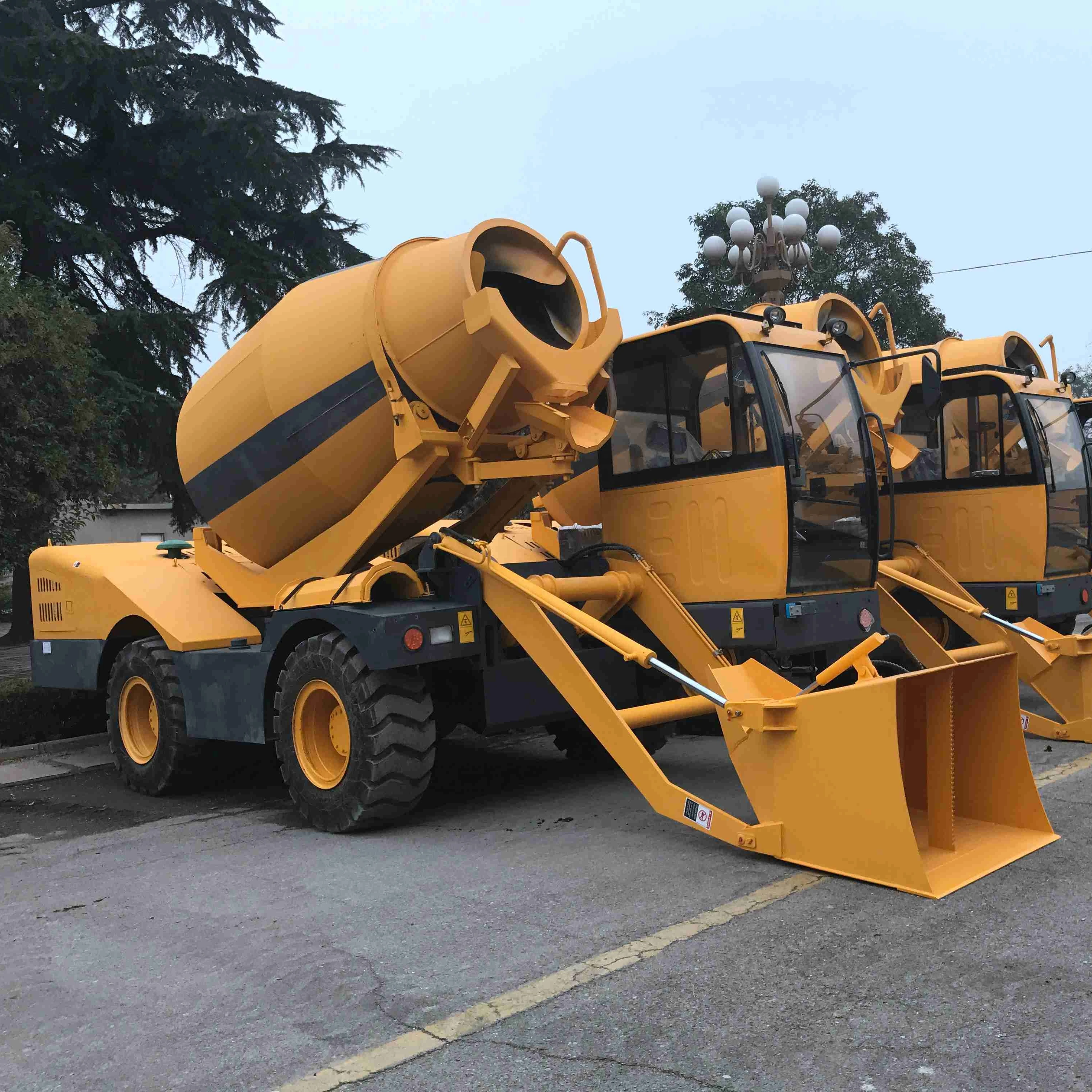 Mobile Self-Loading Concrete Mixer Truck Machine with Factory Price