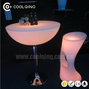 Modern Color Changing Mexican Restaurant Furniture LED with Rechargeable Battery and IR Remote Control