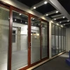 modern elegant modular workstation glass office partition wall