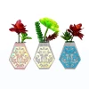 Modern flower and plants home decoration pieces accessories in paper vases for home decor