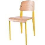 Modern Jean Prouve simple design French style different color bentwood commercial restaurant cafe dining chair