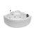 Import modern luxury 2 person spa square massage acrylic bathtubs &amp; whirlpools from China
