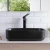 Import Modern Sanitary Ware Bathroom Rectangular Matte Black/Green/Gray Ceramic Sink Countertop Hand Wash Art Basin from China
