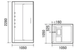 Monalisa fashionable design steam shower room with computer touch screen control M-8283