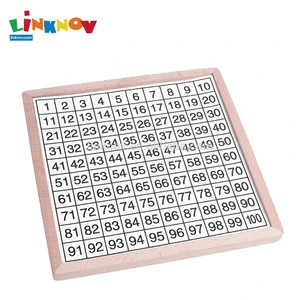 Montessori Preschool Baby Math Educational Science Wooden Puzzle Toy For Kids Number Boards
