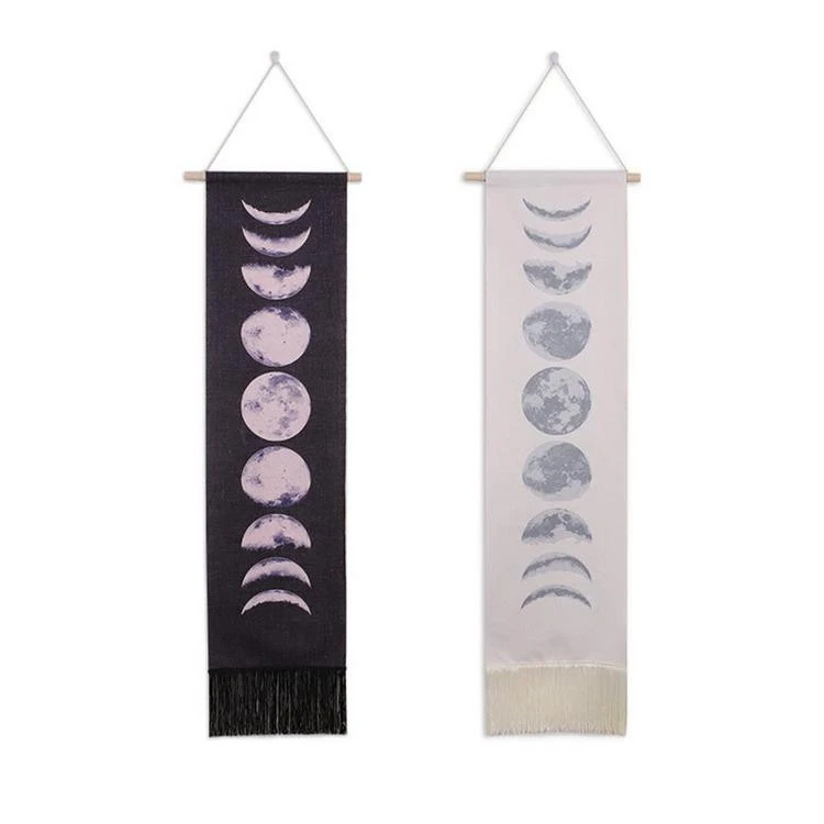 Moon Phases Tapestry Lunar Eclipse Changing Moon Phase Tapestry Wall Hanging Decor for Bedroom Living Room furniture decorations