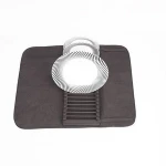 Multi function kitchen countertop table foldable microfiber sink dish drying rack pad mat with plate holder