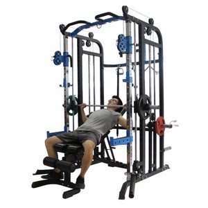 Multi functional smith gym fitness machine