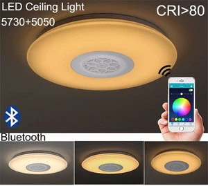 Music ceiling speaker light colorful light wireless connecting controlled by phone light
