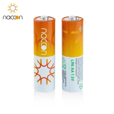 Naccon Best Selling Ultra Alkaline Lr6 AA 1.5V Primary Dry Cell Batteries for Retailing