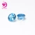 Import Natural Carved Gemstones Round Cut Brilliant 7.0mm 8.0mm Blue Topaz Loose Gemstone Natural Gems In Stock from China
