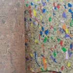 Natural Shoes Cork Material Leather For Upper Backing In T/C Material