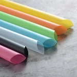 New 100Pcs Multicolor Disposable Pearl Milk Tea Drinking Straws Shop Juice Sucker Reusable Drinking Straws Bar Accessories