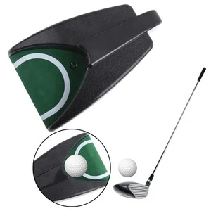 NEW 2020 Black Golf Ball Auto Putt/Putting Returner for Indoor Outdoor Yard Office