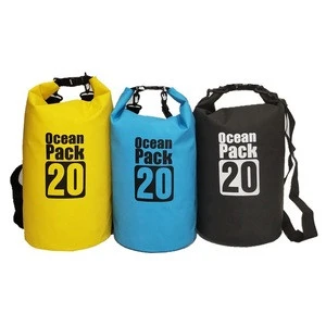 new arrival customized 20L Logo Outdoor River Waterproof Camping Hiking Dry Drifting Swimming Bags
