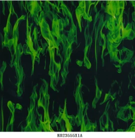 New Arrival Green Flame Hydro Dipping Film Hydrographic water transfer printing film for motorcycle parts dip
