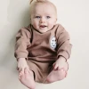 New Arrival Organic 100% Cotton Short Sleeve Top and Pants Baby Girls Suit Boys Summer Clothes Set