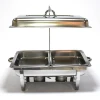 New arrival stainless steel buffet furnace the cover can be hung buffet server food warmer chafing dish