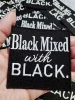 NEW Black &amp; White, &quot;Black Mixed With Black&quot; Iron-on Embroidered Patch, Cool Patch for Clothing and Accessories; Size 3&quot;, Afrocen