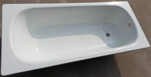 New design 1800mm cast iron steel baths