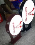 New Design advertising outerdoor round plastic Led vacuum forming light box