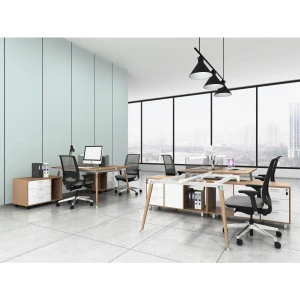 New design Desk Modern Style Office Partition Wooden cubicle desk for office workstation